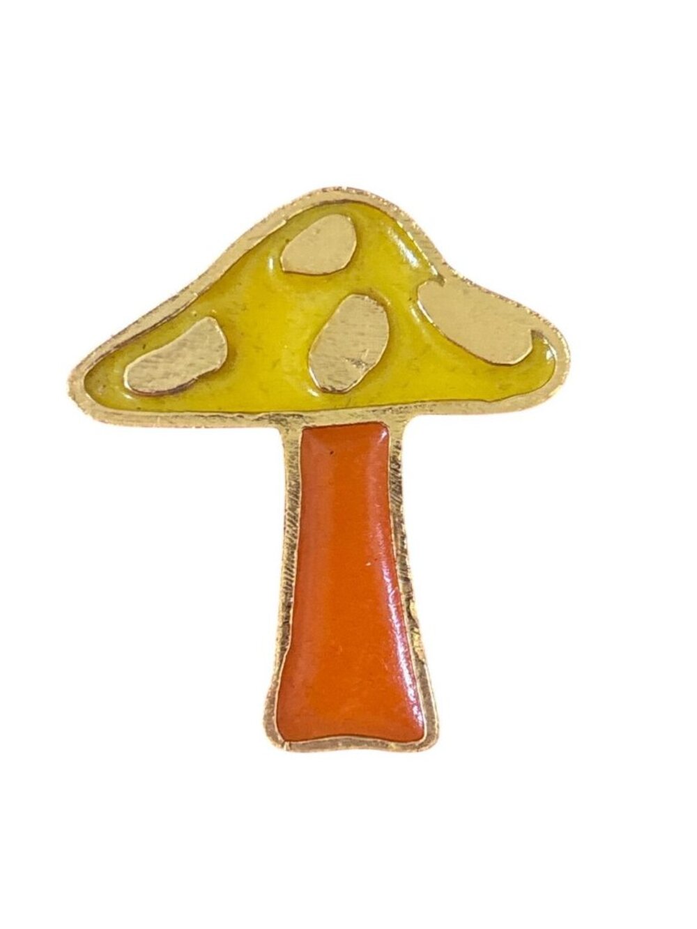 Vintage Mr. We 60s MCM Mushroom Collection Pin Stained Glass Lucite Brooch RARE
